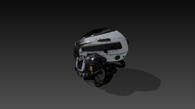 破损头盔 Damaged Helmet